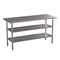 Emma and Oliver NSF Certified Stainless Steel 18 Gauge Work Table with 2 Undershelves